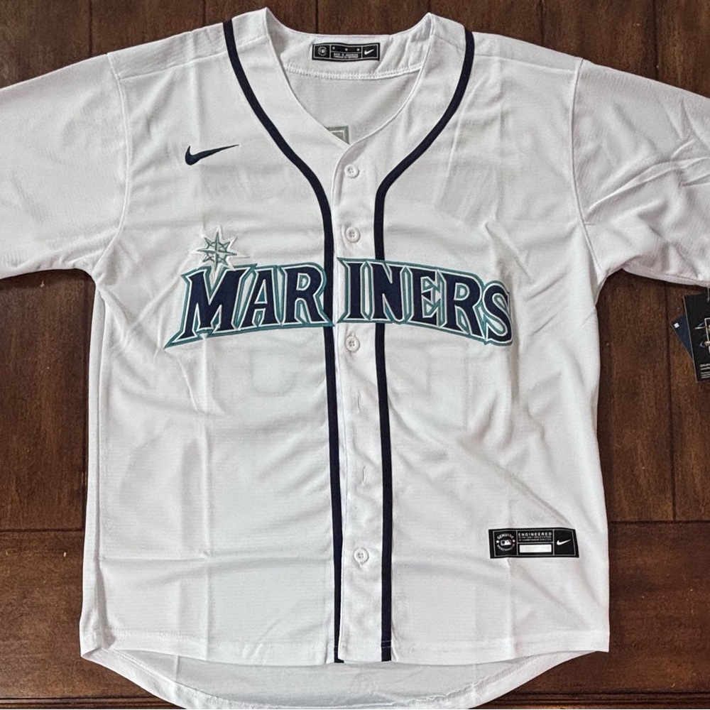 Cal Raleigh Seattle Mariners White Jersey Adult Medium NWT